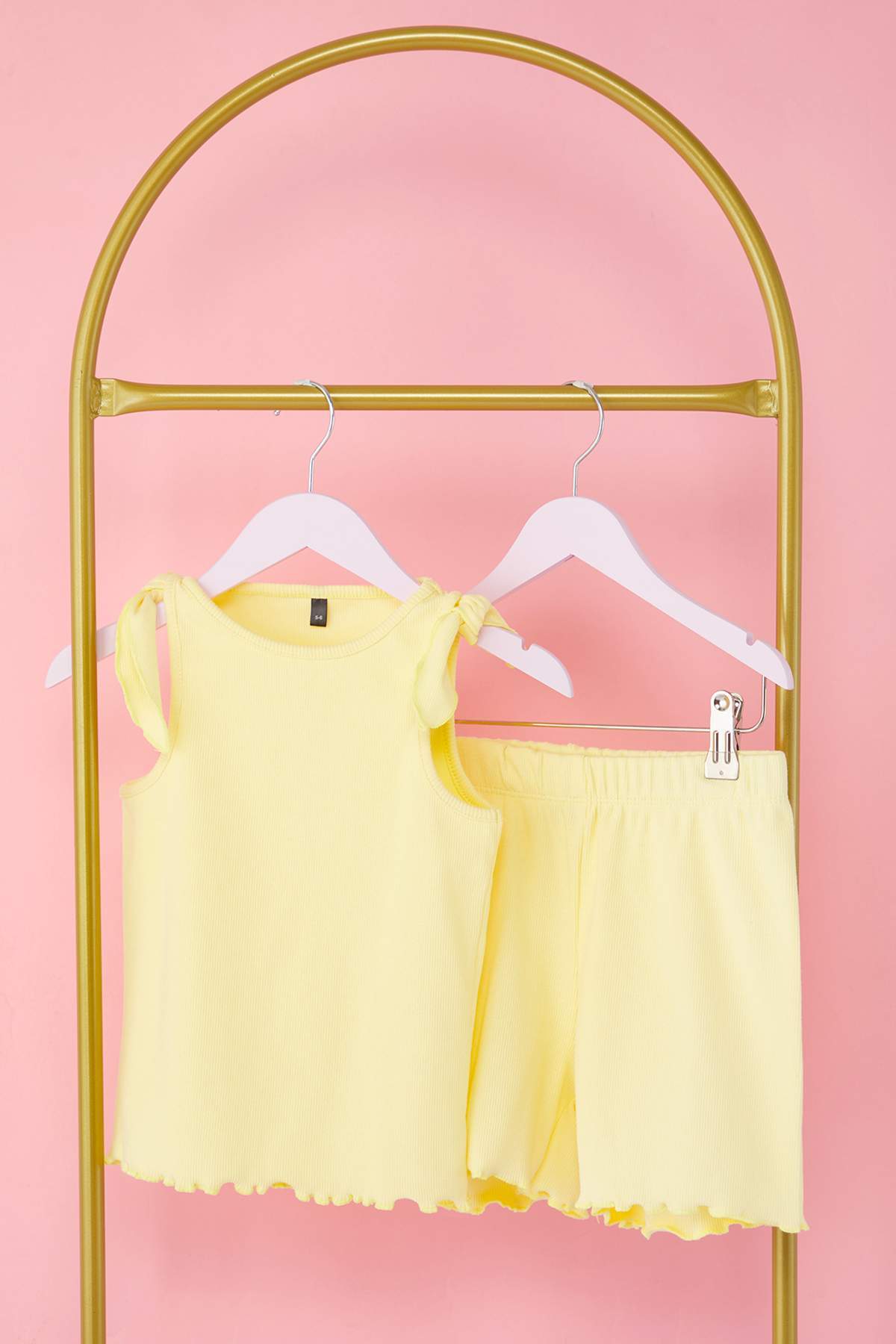 Girls' Tie-Strap Vest & Shorts Set