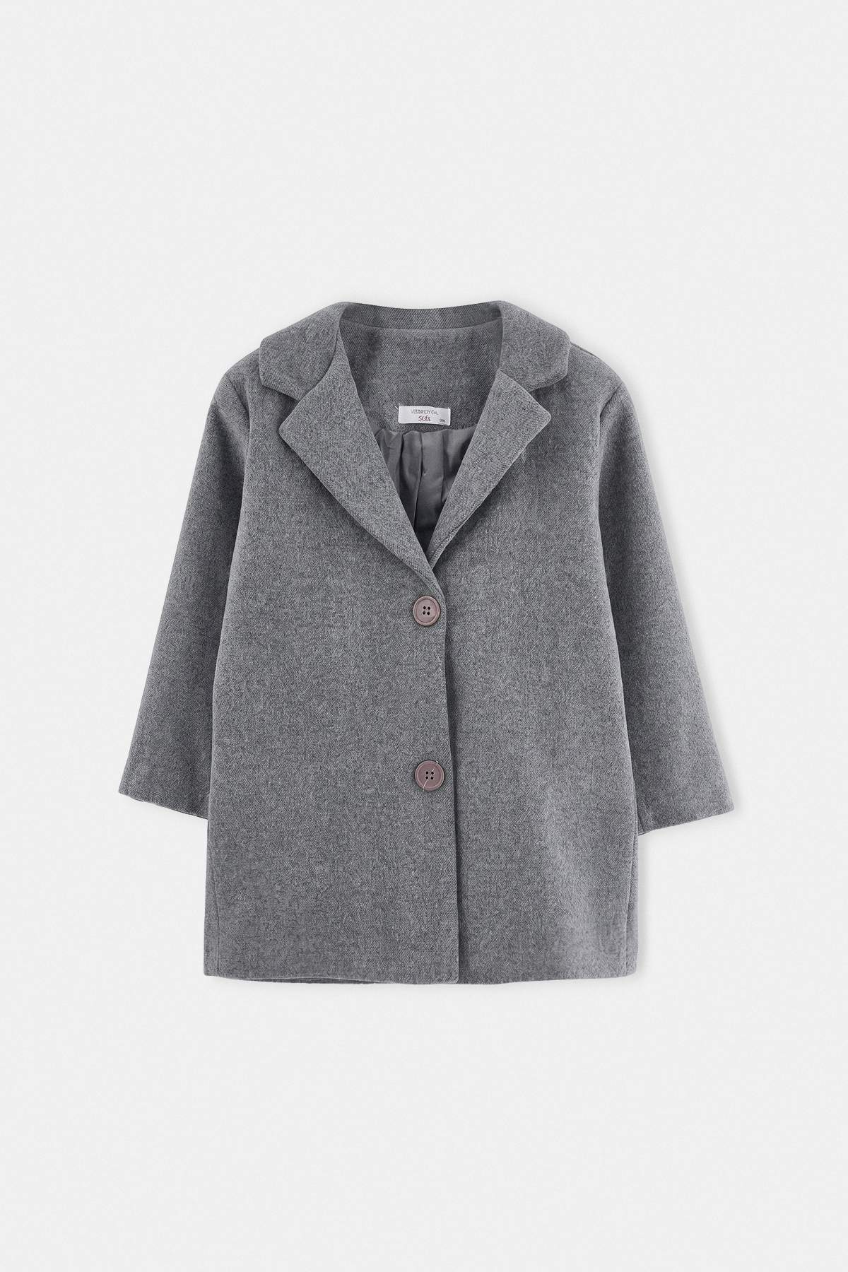 Girls' Classic Button Coat