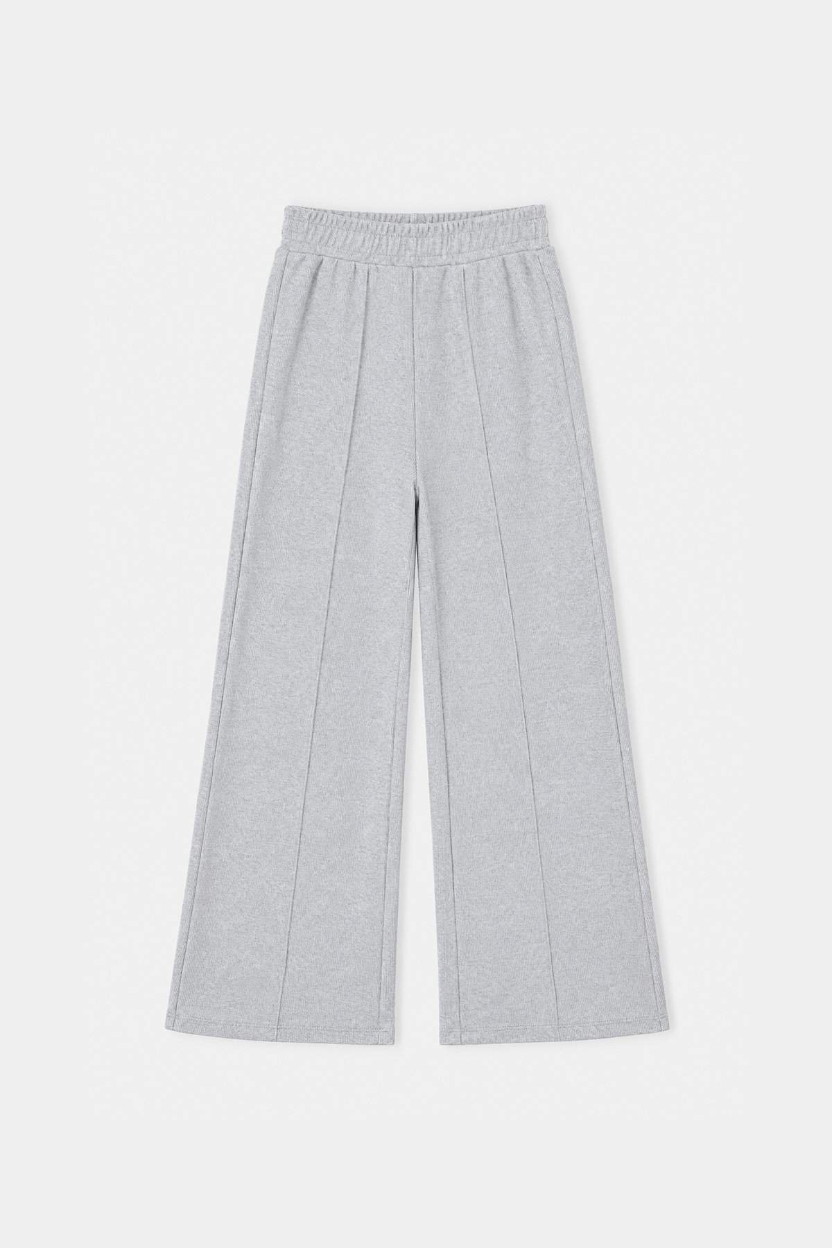 Girls' Grey Knit Trousers