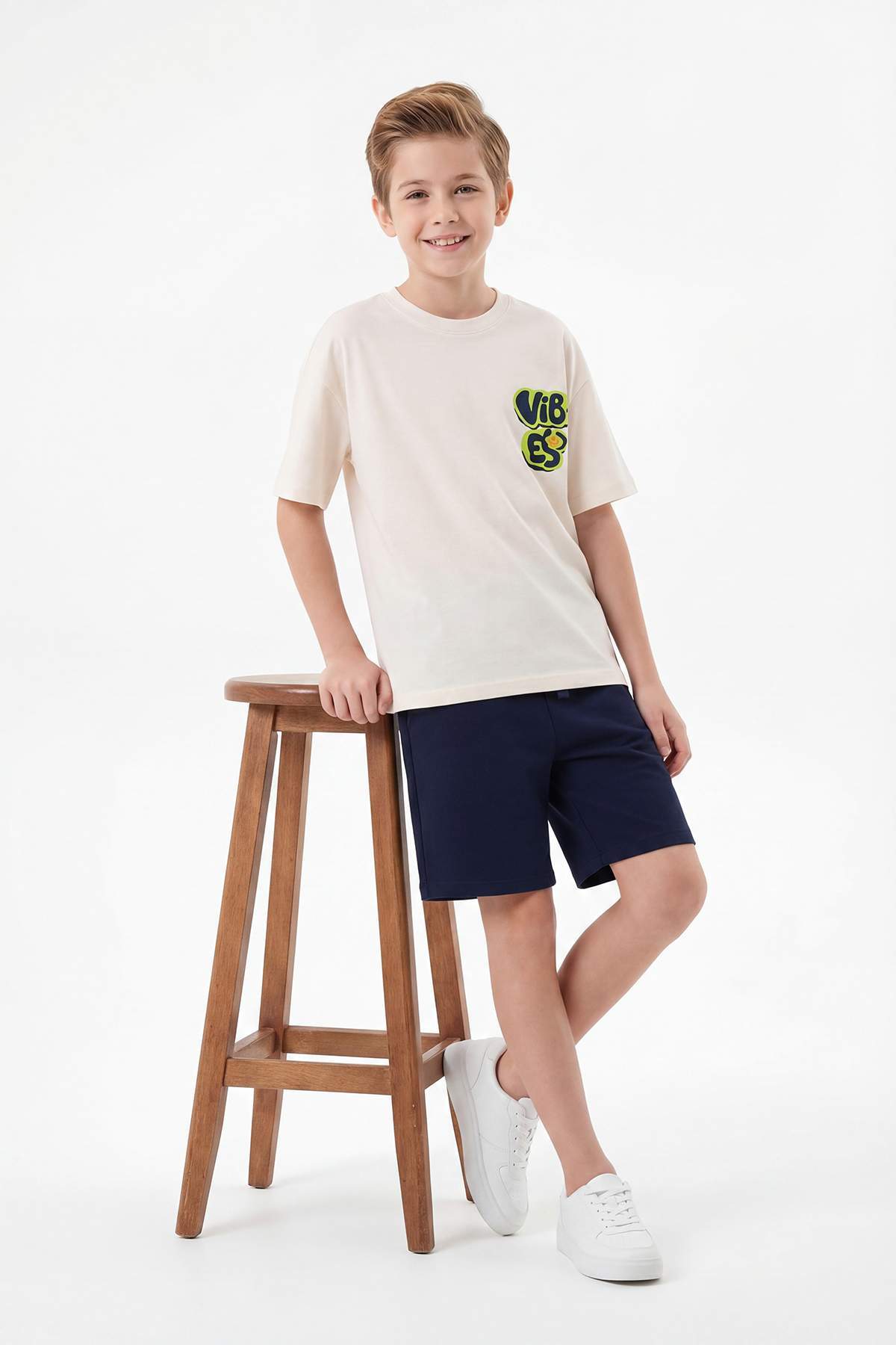 Boys' Stone Printed T-Shirt & Shorts Set
