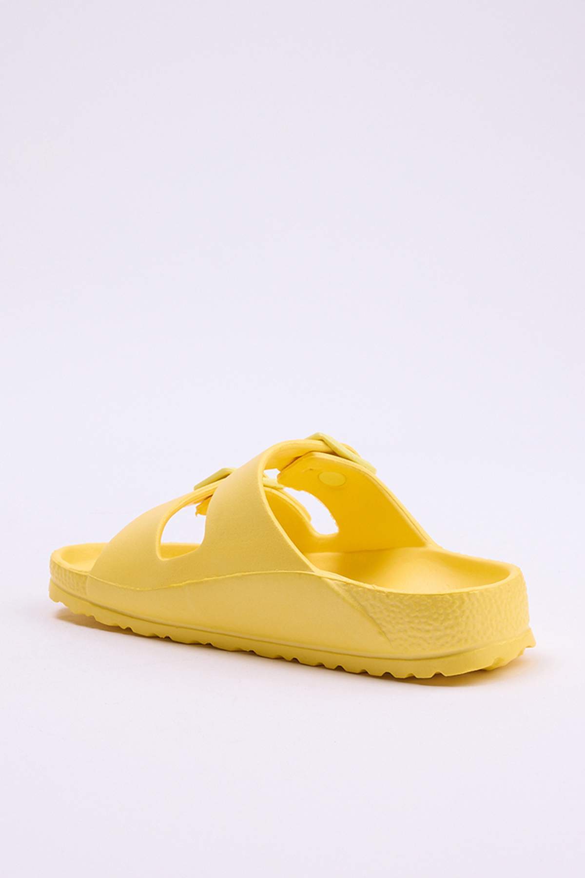 Kids' Yellow Double-Strap Slides