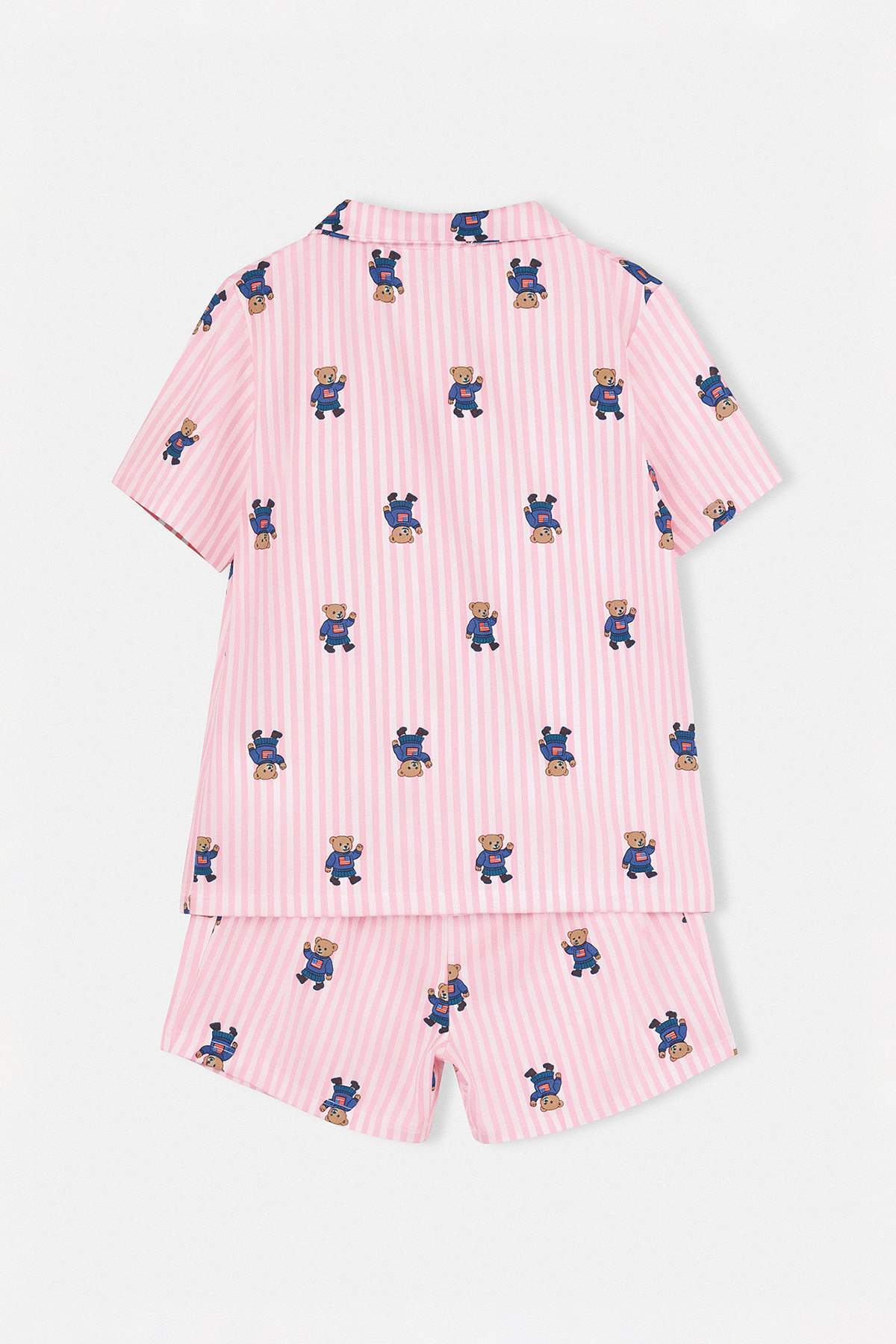 Girls' Pink Teddy Bear Pyjama Set