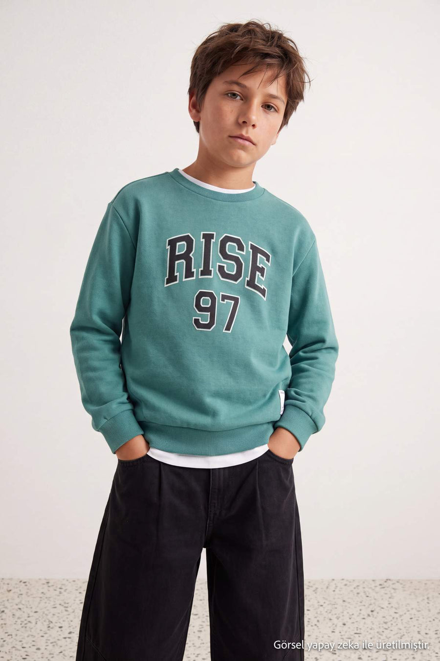 Boys' Mint Number-Print Sweatshirt