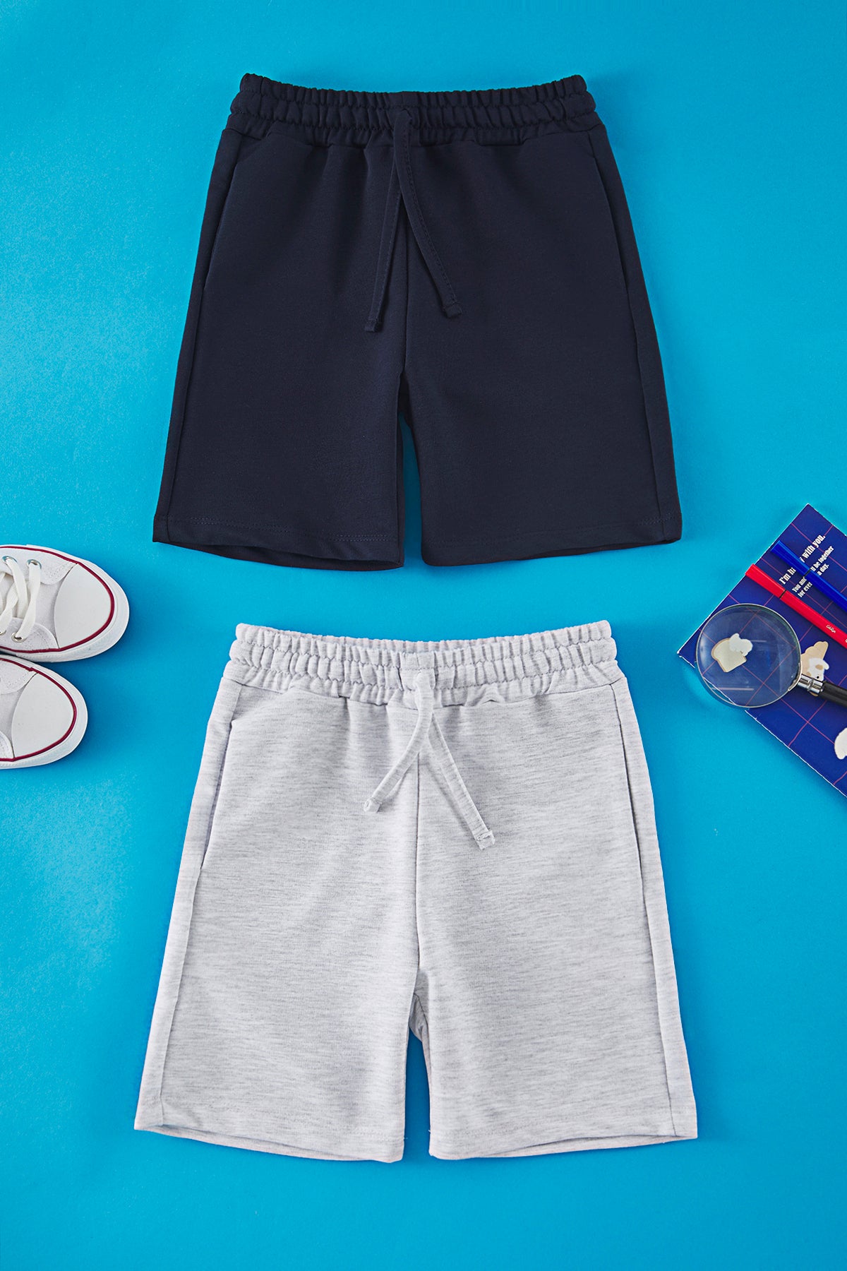 Boys' Basic Cotton Shorts 2-Pack