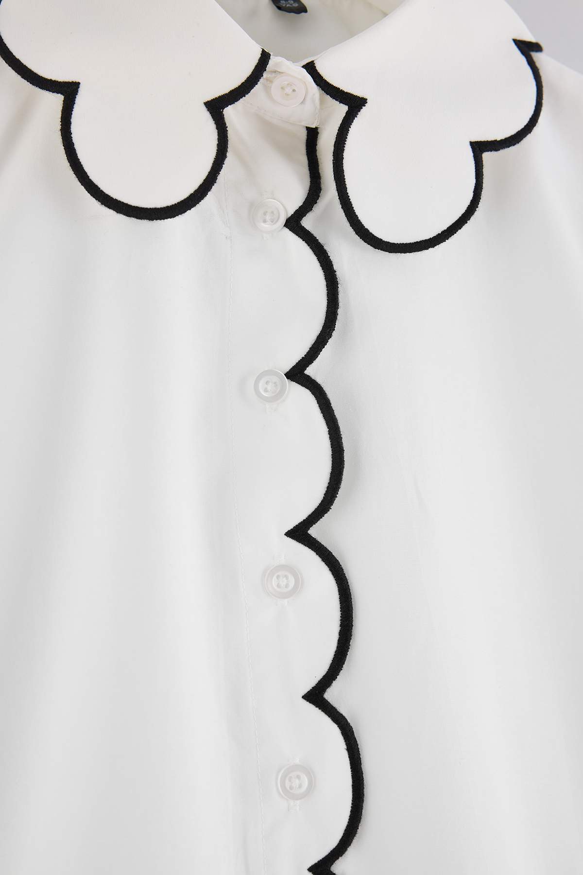 Girls' Ecru Long-Sleeve Shirt