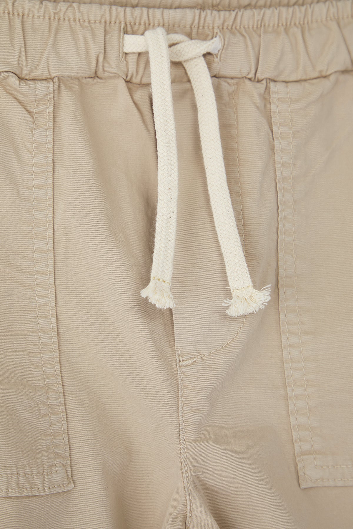 Boys' Beige Cotton Pocket Shorts