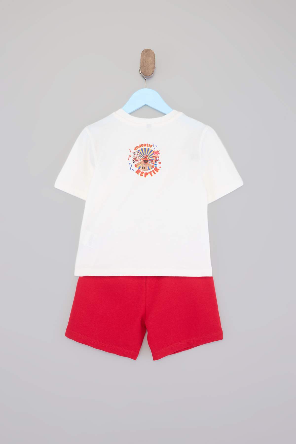 Kids' Ecru Detective Character T-Shirt & Shorts Set