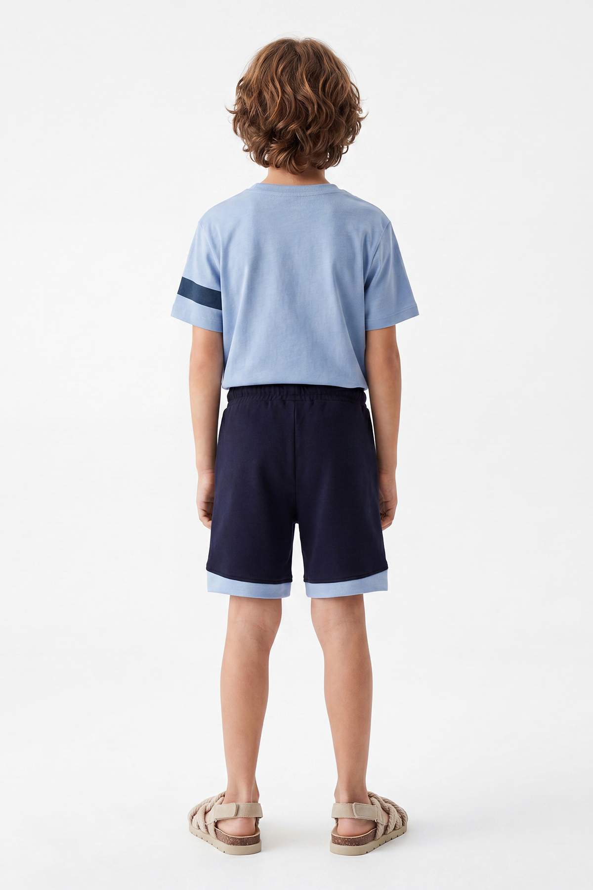Boys' Embroidered T-Shirt & Shorts Set