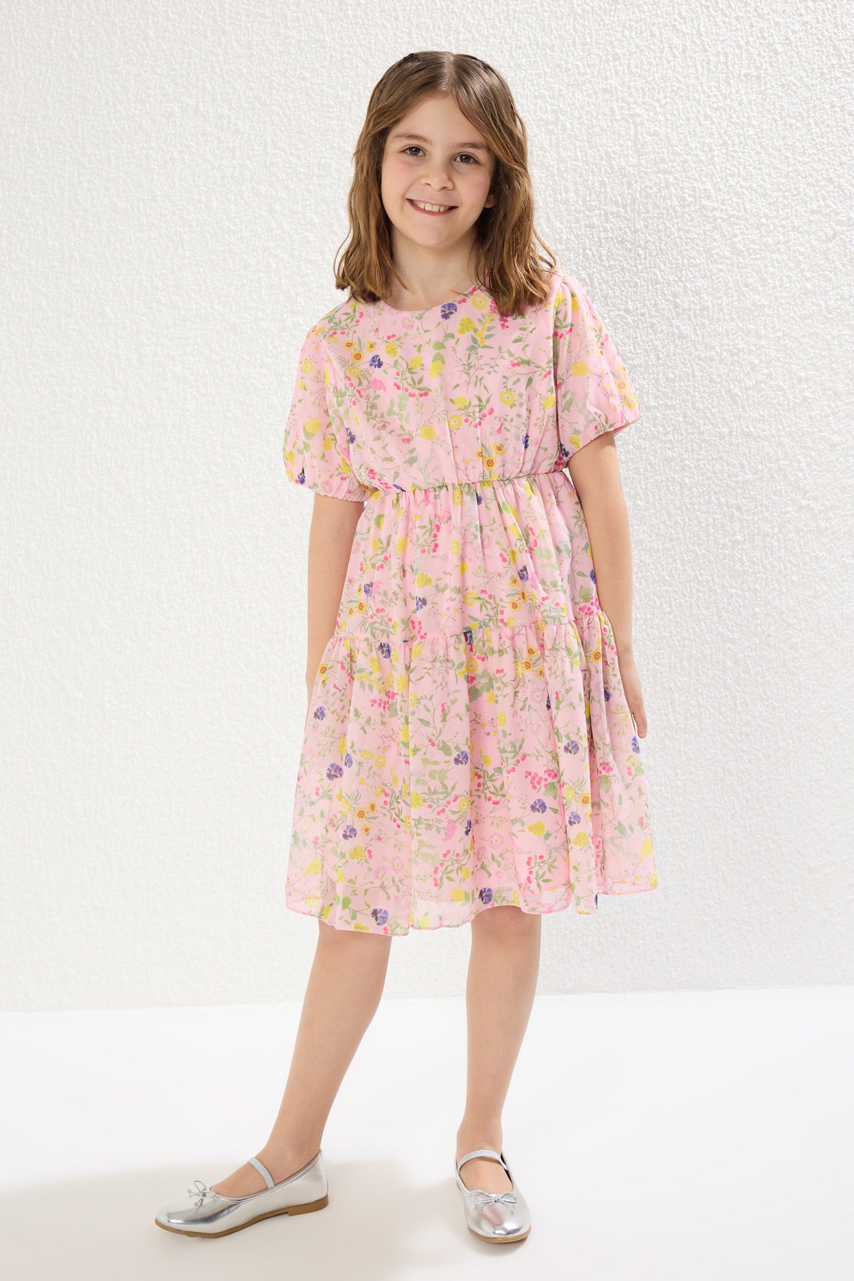 Girls' Pink Floral Mini Me Mother-Daughter Dress