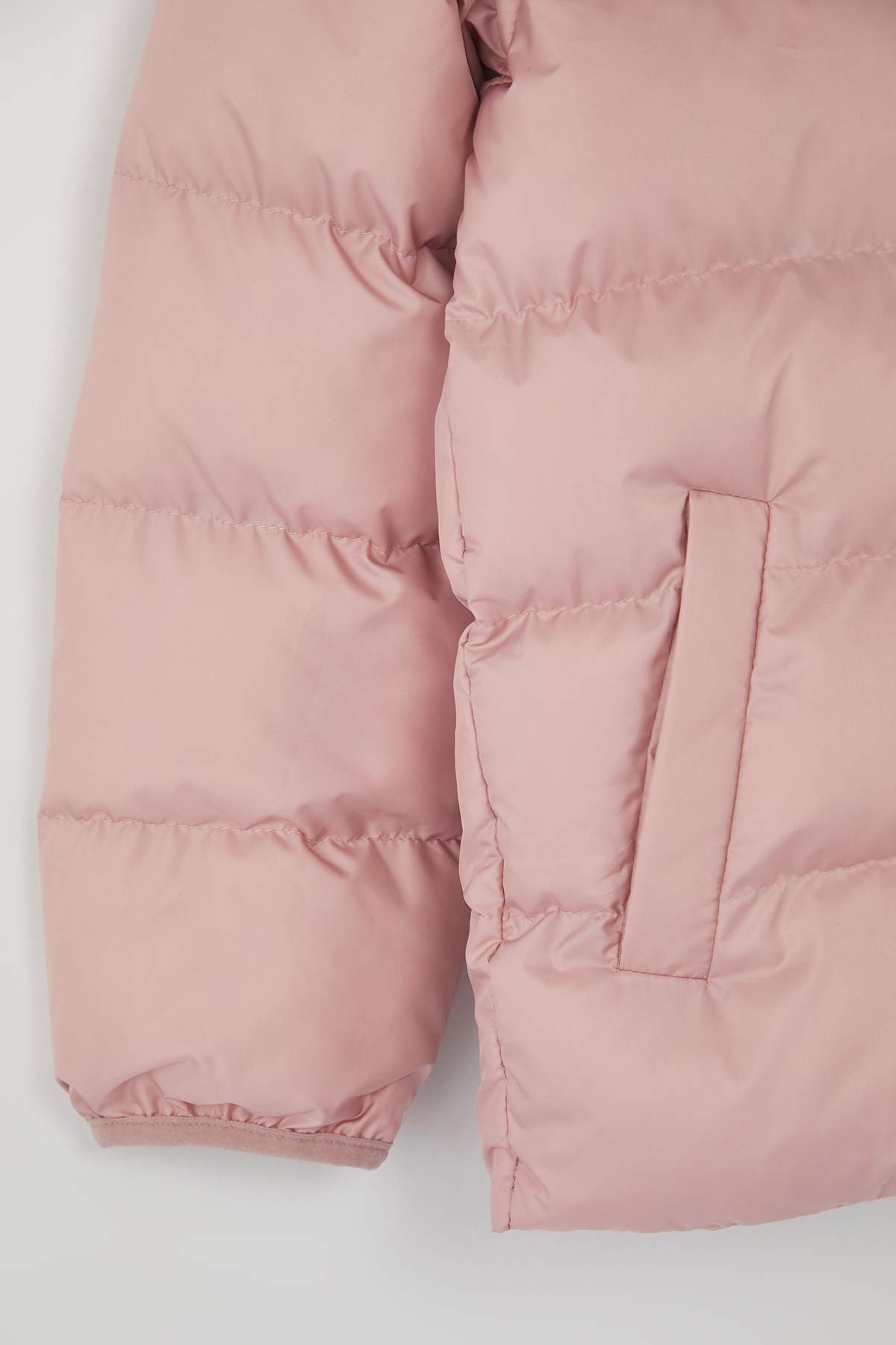 Girls' Navy Hooded Padded Coat