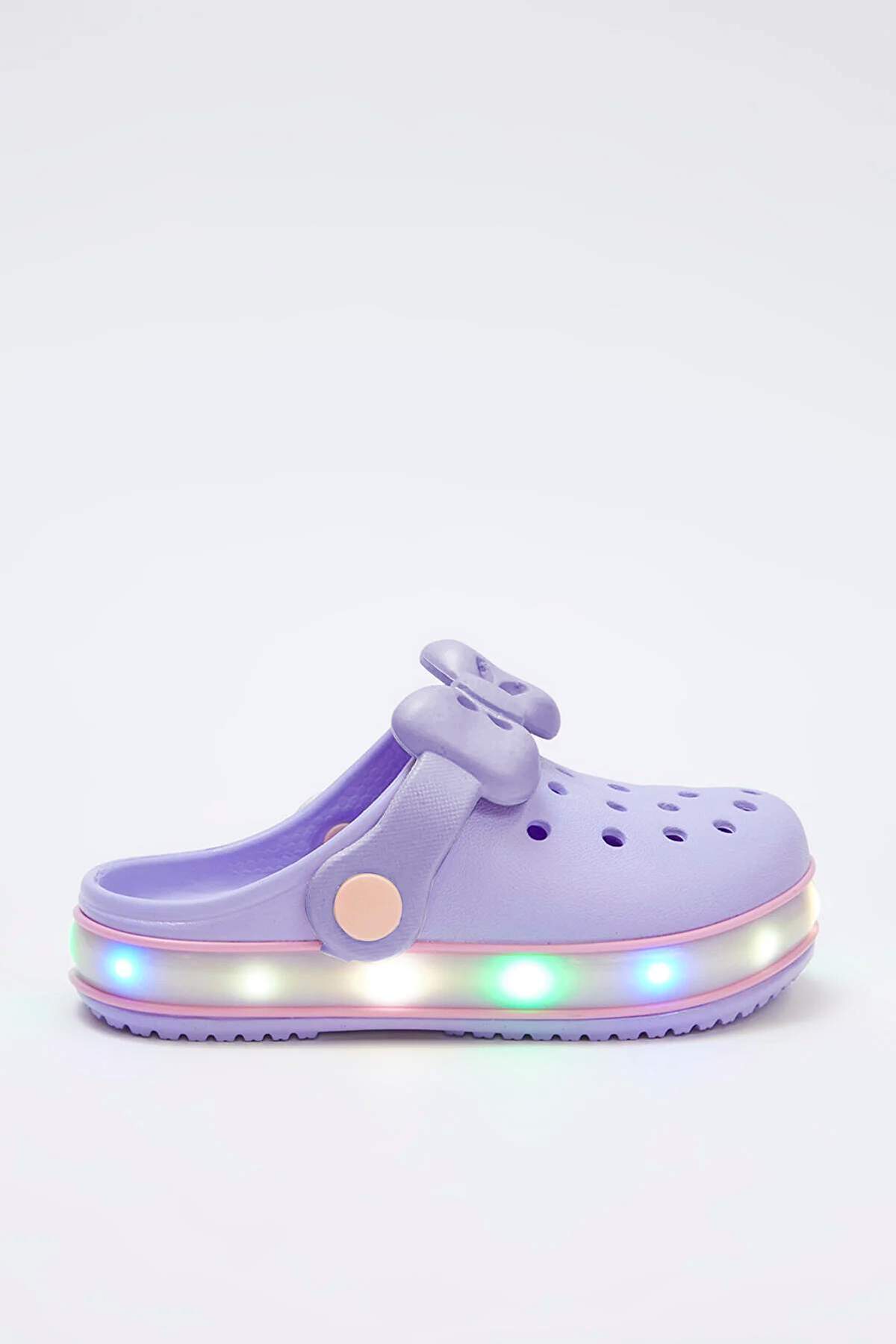 Girls' Light-Up Bow Lightweight EVA Sandals